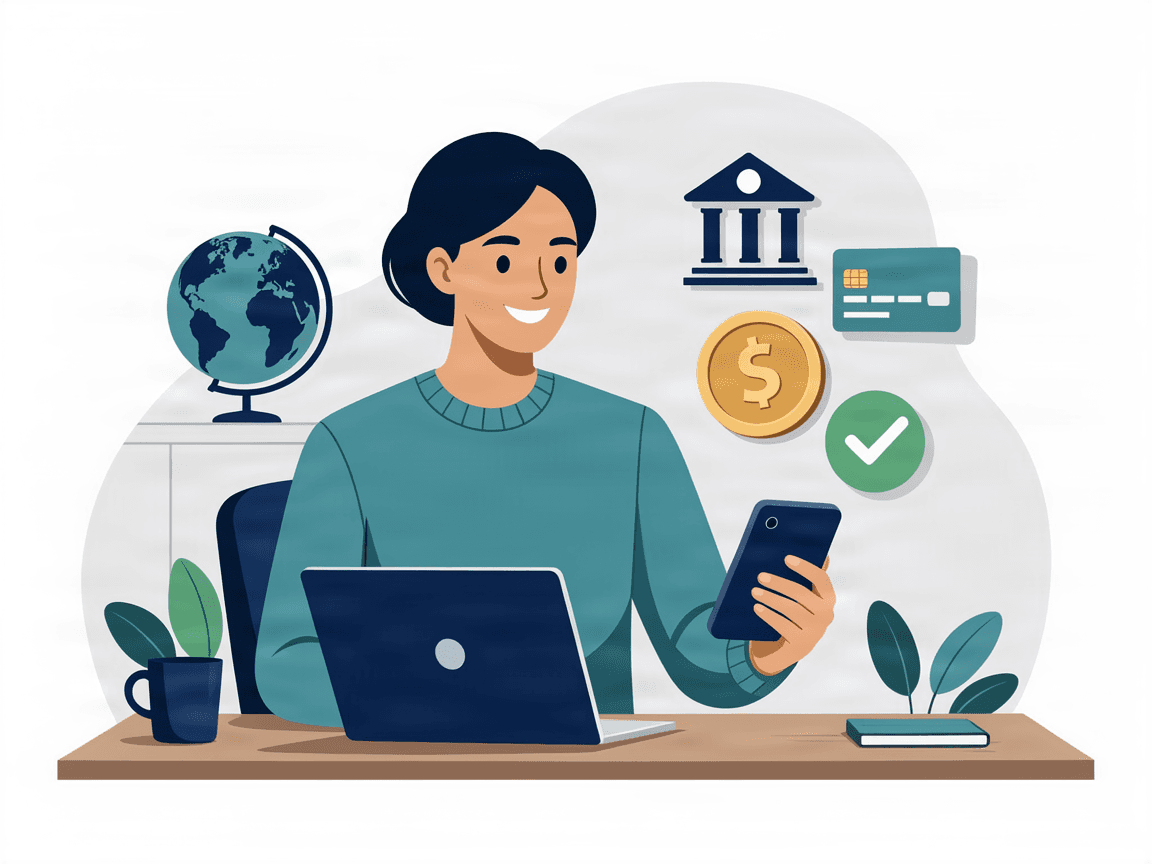 Founder opening a U.S. business bank account online from abroad