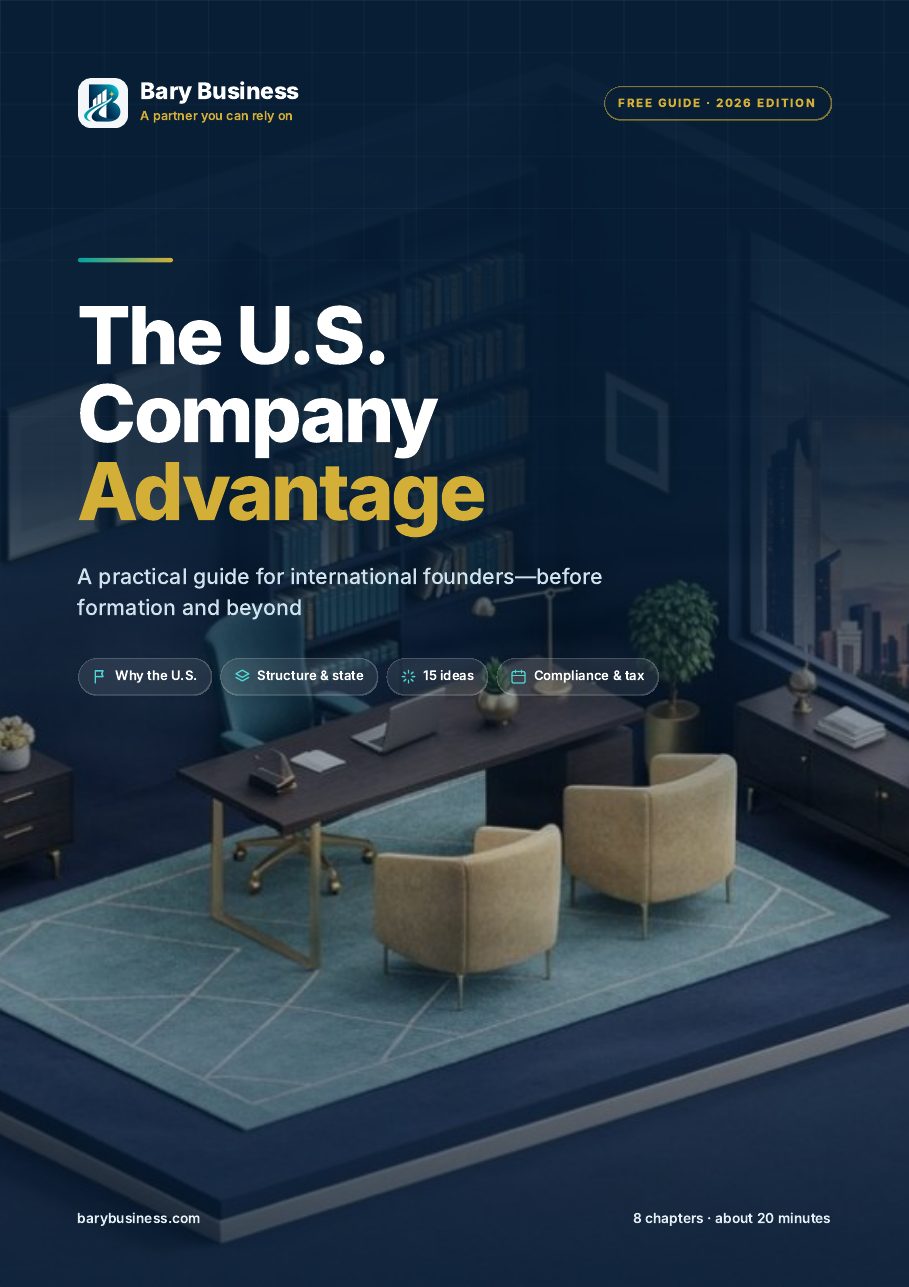 Cover of The U.S. Company Advantage free guide